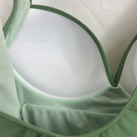 Cupshe Green Fully Lined  Ruched Crisscross Middle Cut One Piece Swimsui… - Picture 10 of 12